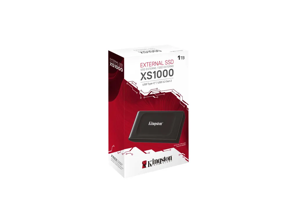 Kingston SSD KINGSTON XS1000 1000GB/eksterni/USB 3.2/crna Slika 2